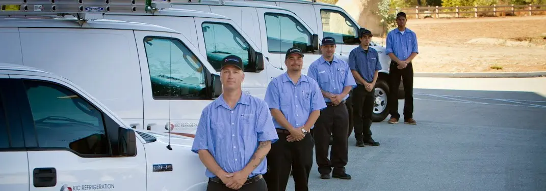 KIC Refrigeration crew ready for Mini Split Repair jobs across Bellflower