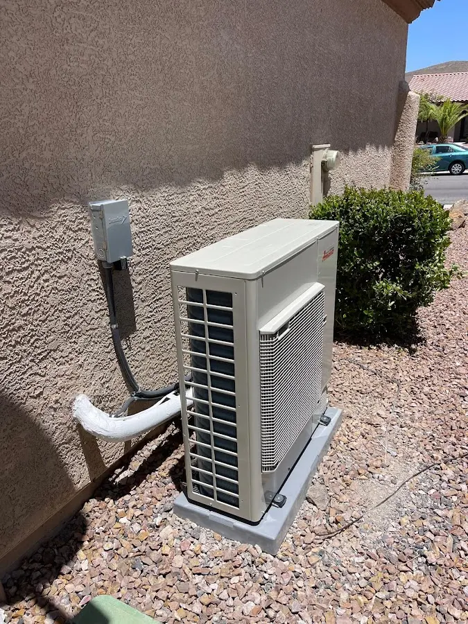 Residential air conditioning condenser unit in Bellflower